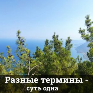 Разные термины - суть одна